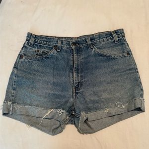 Levi orange label cut off shorts- 35 in waist